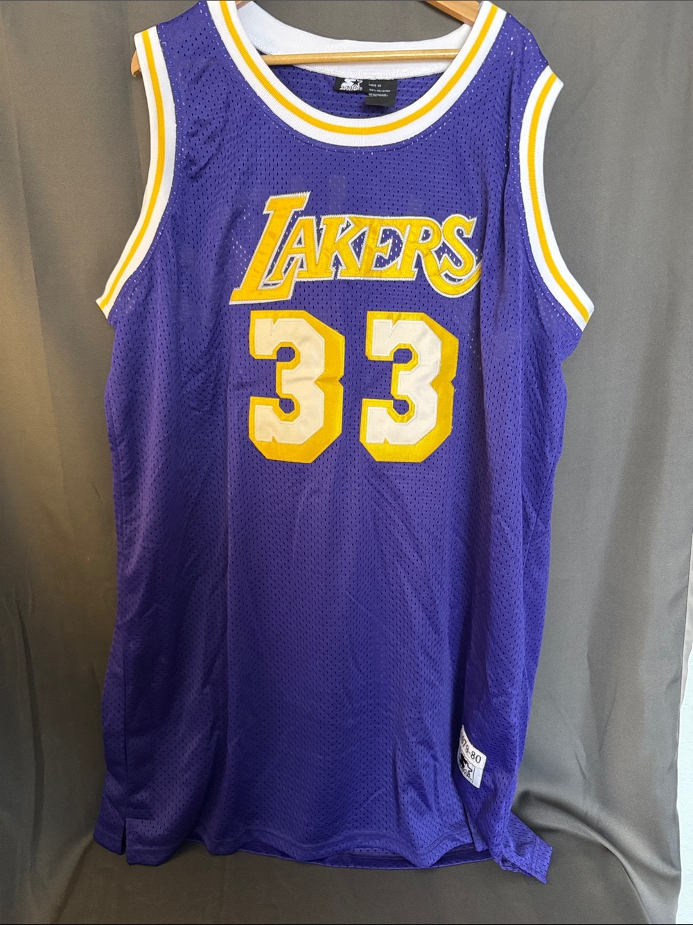 Los Angeles Lakers Kareem Abdul-Jabbar #33 Purple Basketball Jersey
